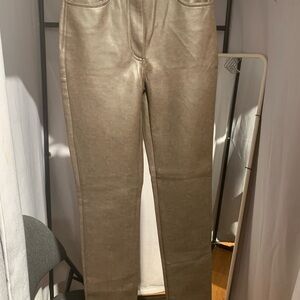 Stylish Wilfred Malinda brown leather pants